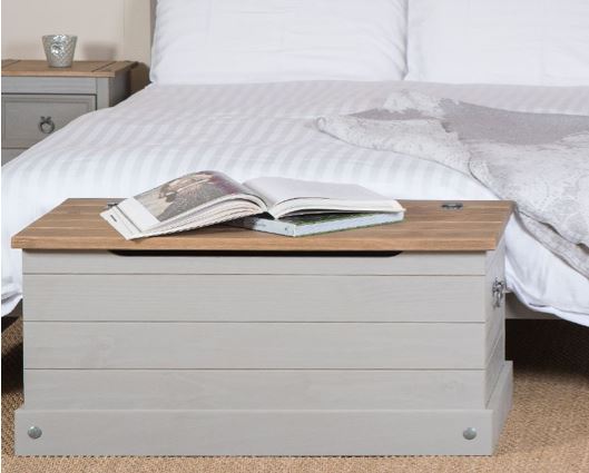 Corona Grey Storage Trunk