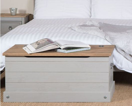 Corona Grey Storage Trunk