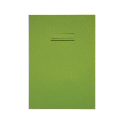 Rhino Exercise Book 8mm Ruled with Margin 80 Pages A4+ Light Green (Pack of 50) VDU080-238-6