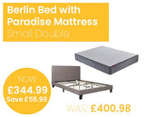 Berlin Bed with SleepSoul Paradise Mattress - Small Double