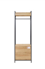 Alva Open Wardrobe 2 Drawers - Wotan Oak