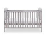 Grace Cot Bed + Fibre Mattress - Warm Grey