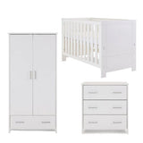 Nika Mini 3 Piece Room Set - White Wash