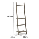 Corona Grey Ladder Design Shelf Unit