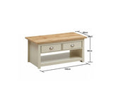Lisbon 2 Drawer Coffee Table