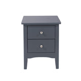 Como 2 Petite Drawer Bedside Cabinet-Midnight Blue