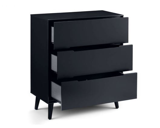 ALICIA 3 DRAWER CHEST - ANTHRACITE