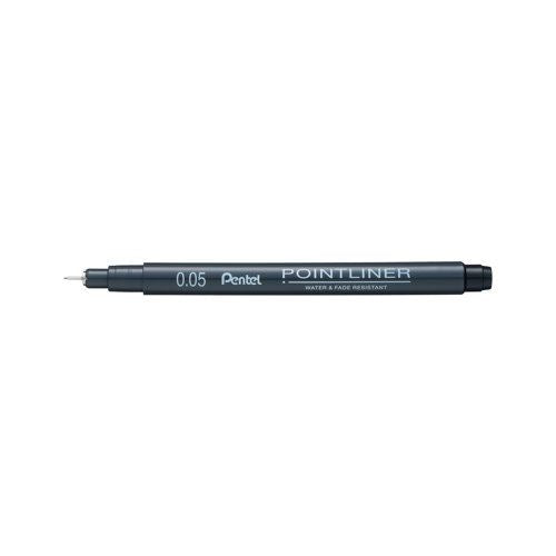 Pentel Pointliner Pigment Liner 0.05mm Black (Pack of 12) S20P-05A