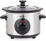 Swan 1.5L Slow Cooker Stainless Steel