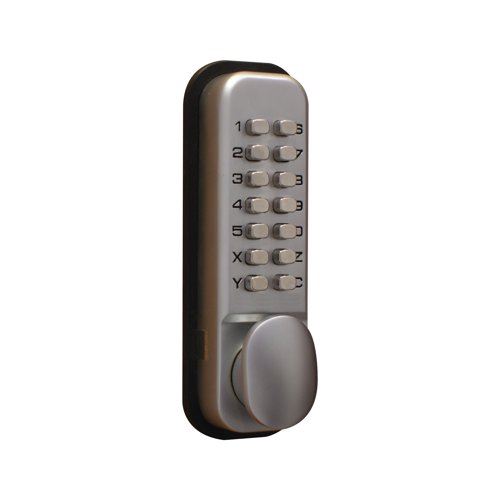 Lockit Mechanical Push Button Digital Lock Chrome DXLOCKITHB&#47;C