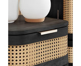 Noah 1 Drawer Bedside - Black