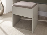 kendal dressing table with stool grey
