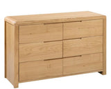 CURVE 6 DRAWER WIDE CHEST ASS
