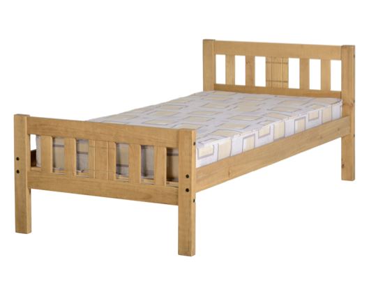 Roston Single Bed - Distressed Pine