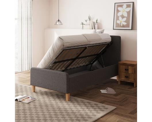 Ashbourne 90cm Ottoman Dark Grey