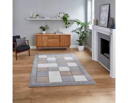 Brooklyn BRK04 Grey/Beige - 160 x 220