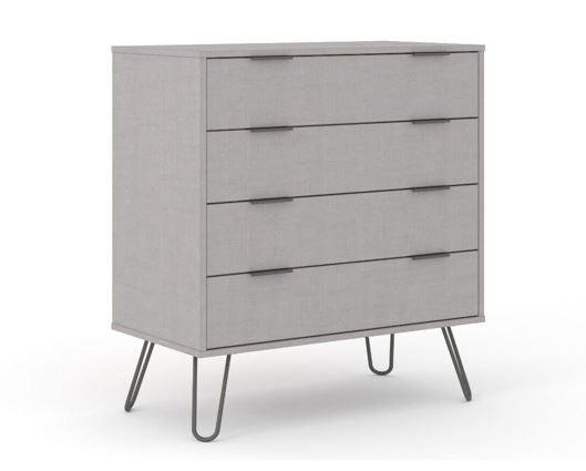 Augusta Grey 4 Drawer Chest of Drawers