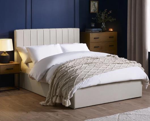 Aylen Ottoman Storage Bed Oatmeal - King