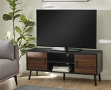 Trent Large TV Stand Up to 55" Walnut & Black