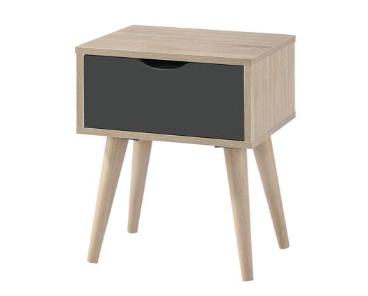 Scandi Oak Lamp Table Grey