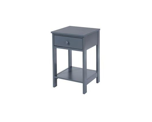 Shaker 1 Drawer Petite Bedside Cabinet-Midnight Blue
