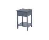 Shaker 1 Drawer Petite Bedside Cabinet-Midnight Blue