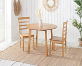 Pickworth Dining Set with 2x Upton Chairs Oak