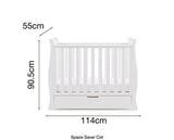Stamford Space Saver Cot - White