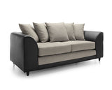 Dylan 3 Seater-Brown & Beige