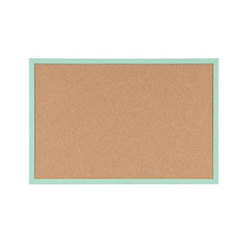 Bi-Office Pastel Cork Noticeboard Green Frame 60x40cm MC030011971