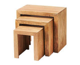 TOKO LIGHT MANGO NEST OF 3 TABLES