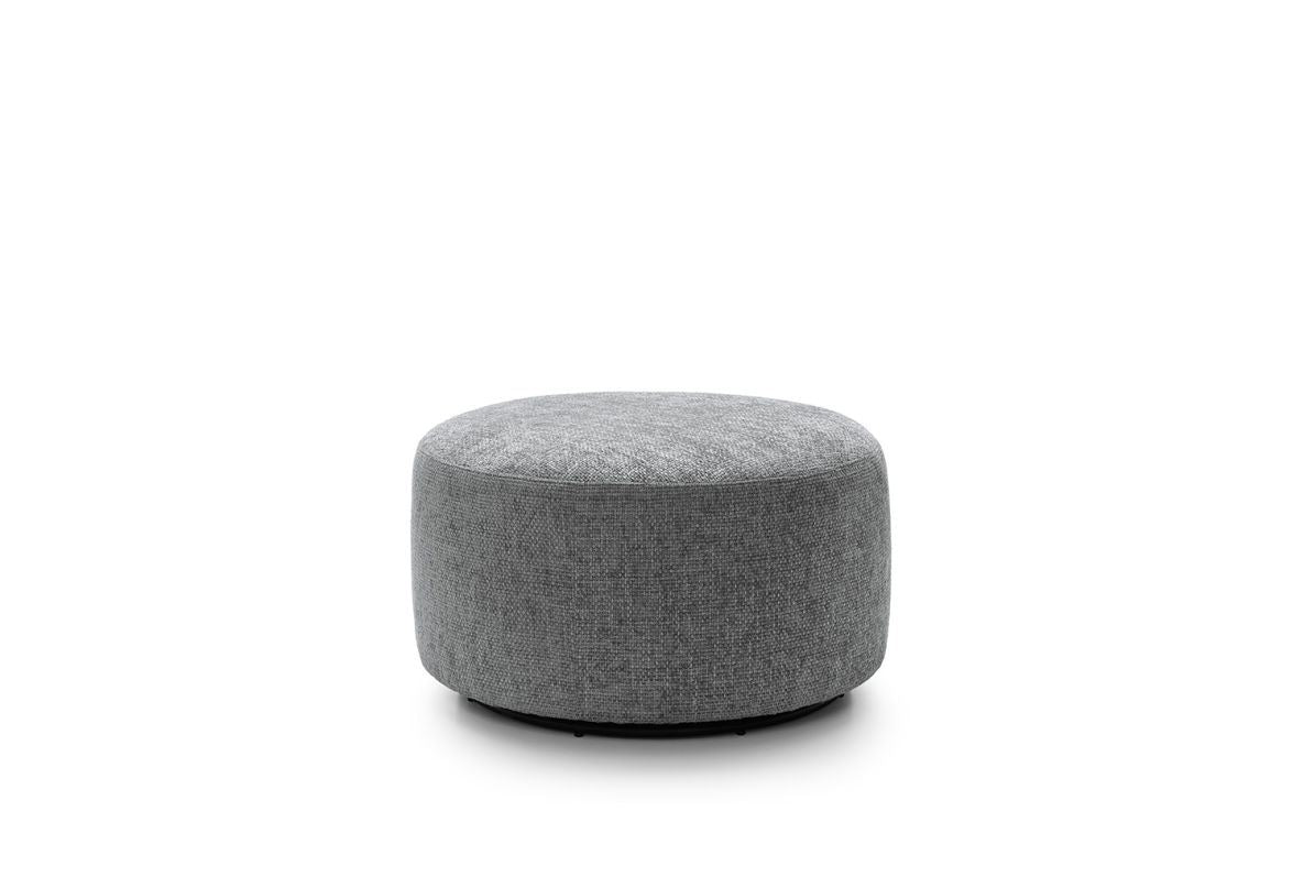 Ingrid Swivel Footstool - Steel Grey
