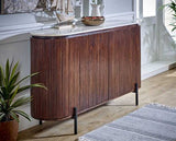Opal Mango Wood Sideboard With Marble Top & Metal Legs
