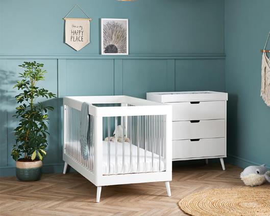 Maya 2 Piece Room Set - White with Acrylic