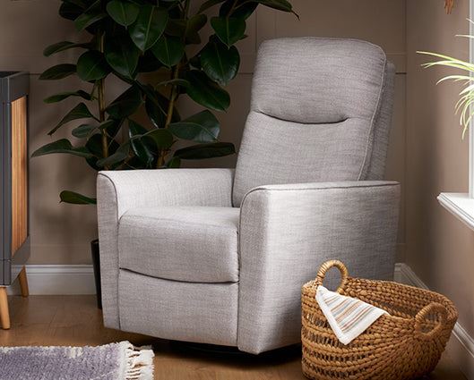 Savannah Swivel Glider Recliner Chair � Pebble