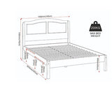 STRATFORD 4'6" BED - WHITE