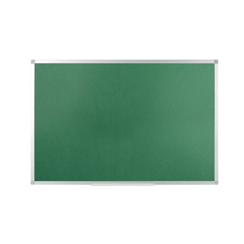 Q-Connect Aluminium Frame Felt Noticeboard with Fixing Kit 900x600mm Green 54034203