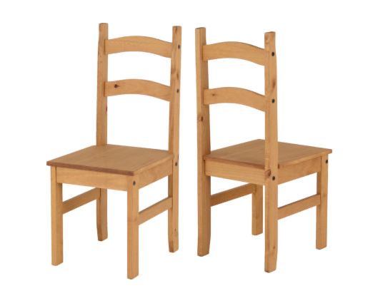 Budget Mexican Chair - Distressed Waxed Pine