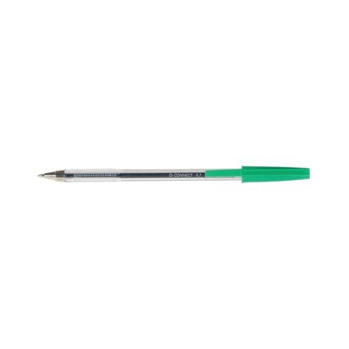 Q-Connect Ballpoint Pen Medium Green (Pack of 20) KF34045