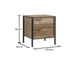 2 Drawer bedside table