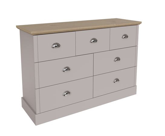 Kendal 4+3 Drawer Chest Grey