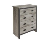 Boston 4 Drawer Chest Grey