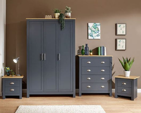 Lancaster 4 piece set slate blue