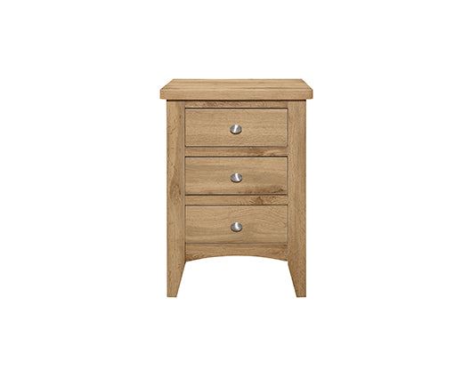 Hampstead 3 Drawer Bedside Oak