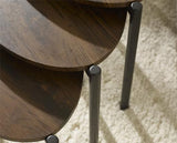 Lortte Teadrop Nesting Side Table Walnut