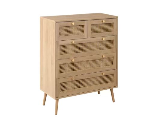 Croxley 5 Drawer Rattan Chest