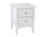 Como 2 Petite Drawer Bedside Cabinet-White