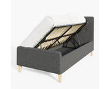 Ashbourne 90cm Ottoman Dark Grey