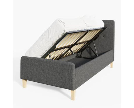 Ashbourne 90cm Ottoman Dark Grey