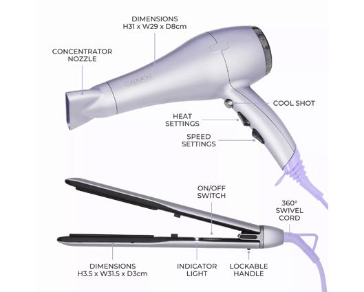 Serenity Hair Dryer & Straightner Set